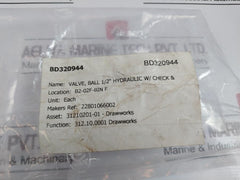 Pister 1123 Hbkh 12L B Ball Valve 1/2 Inch Dn13 Pn350-07/12