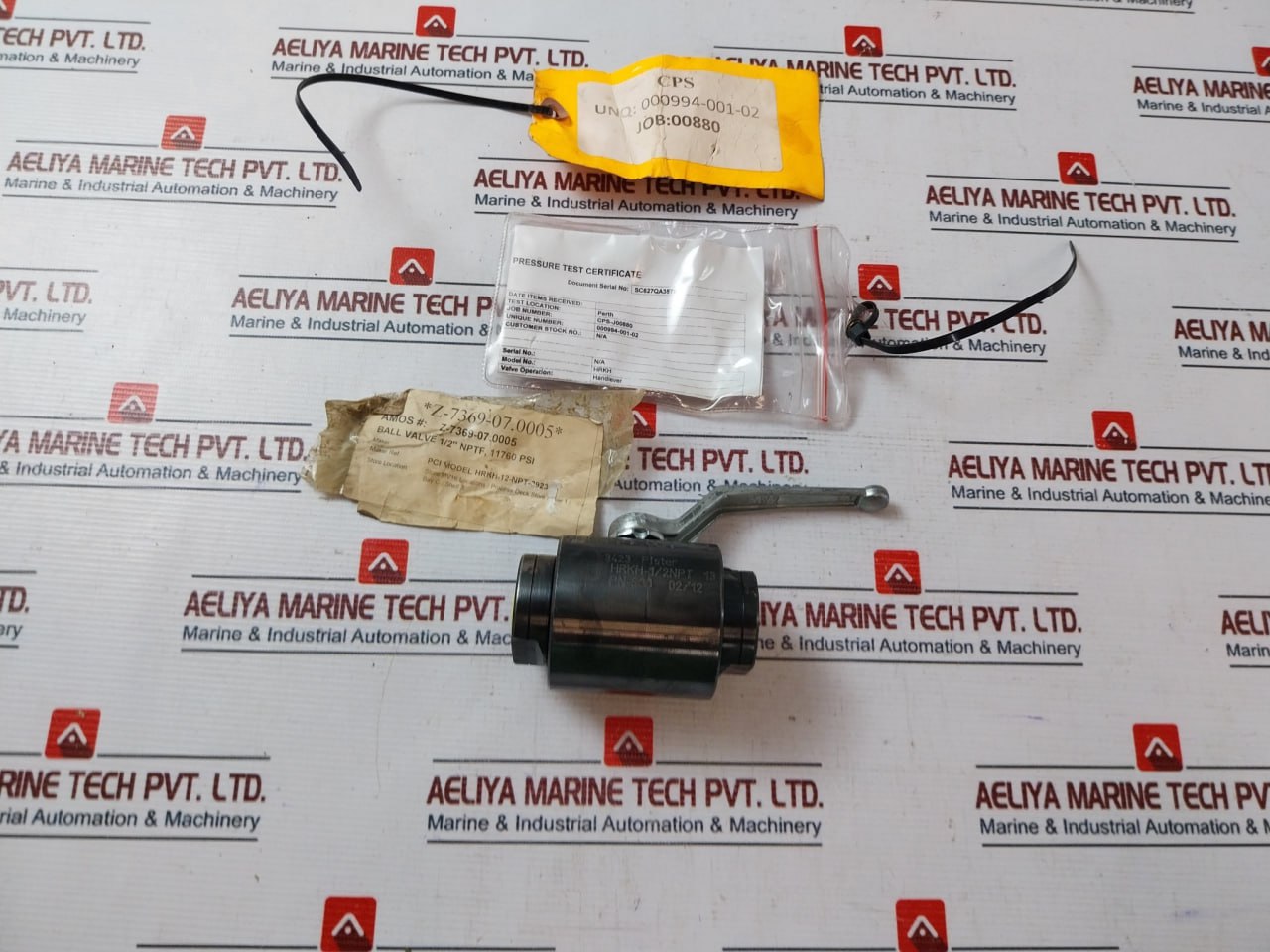 Pister Hrkh-1/2Npt 13 Ball Valve With Handlever 1/2" Nptf 11760 Psi