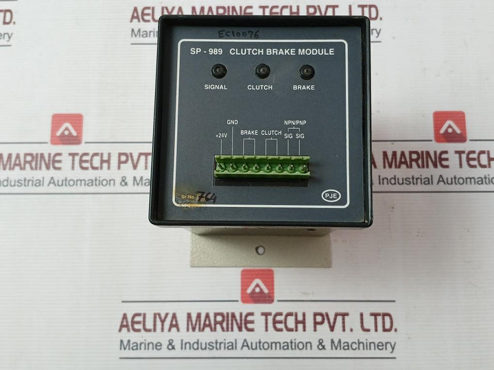 Pje Sp-989 Clutch Brake Module +24V Ec10076
