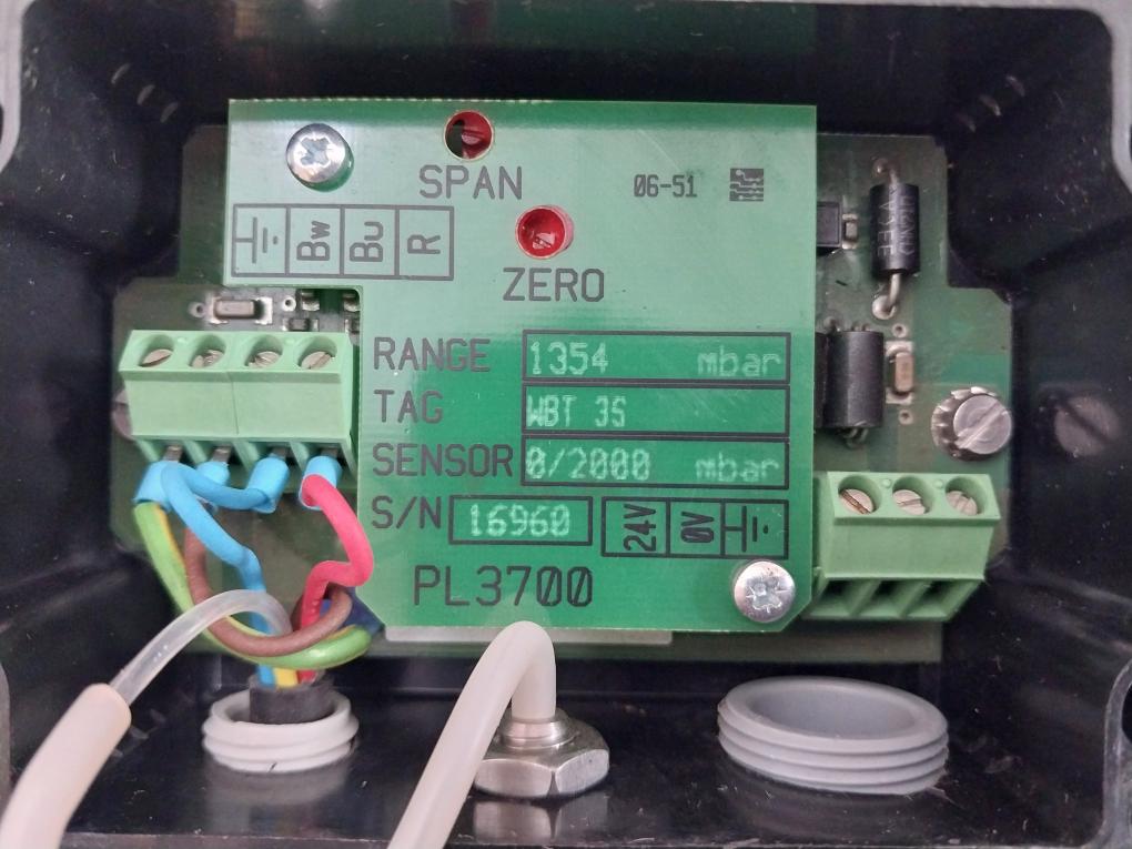 Pl 3700 Pressure & Level Transmitter 0/2000 Mbar Enraf Marine 5-meter