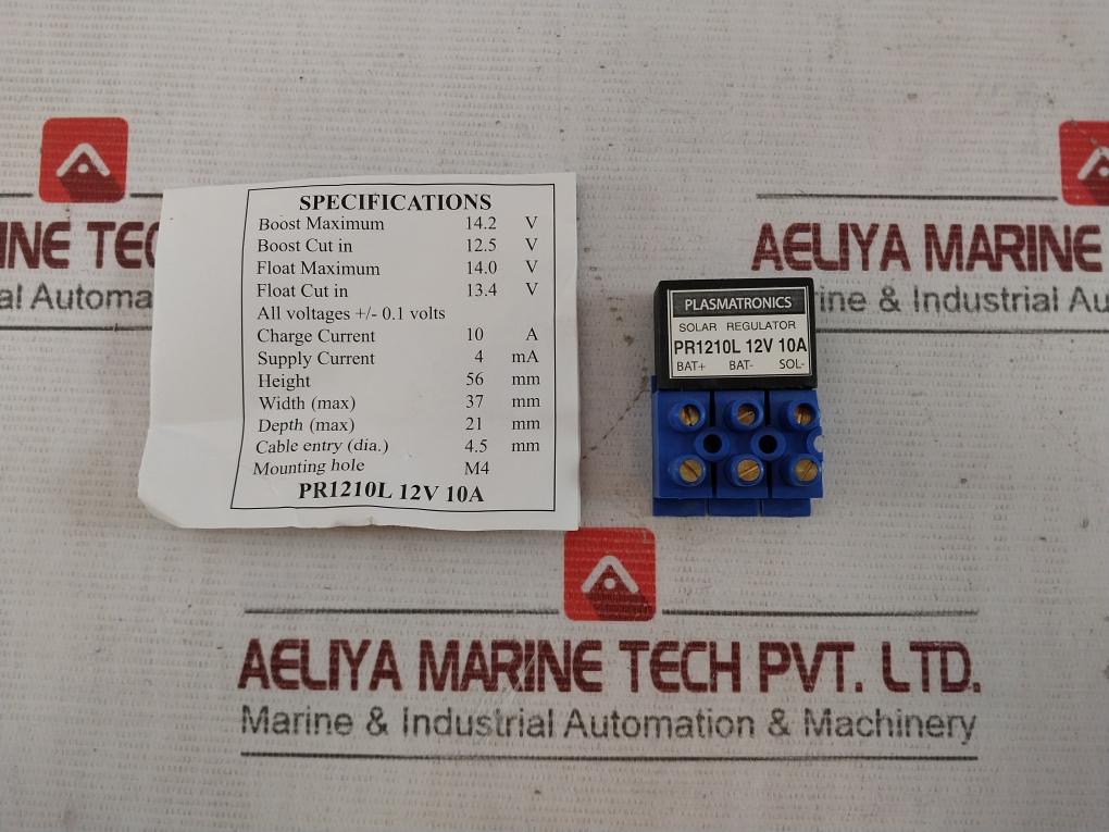 Plasmatronics Pr1210L Solar Regulator 10Amp 12V 8440 14.2 V