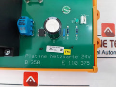 Platine Netz B 358 Circuit Board E110375 24V
