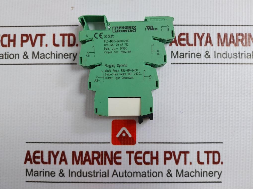 Plc-bsc-24Dc/21Hc Phoenix Contact Relay Base 24 Vdc