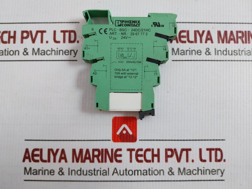 Plc-bsc-24Dc/21Hc Relay Socket Terminal Block 24V Dc Phoenix Contact