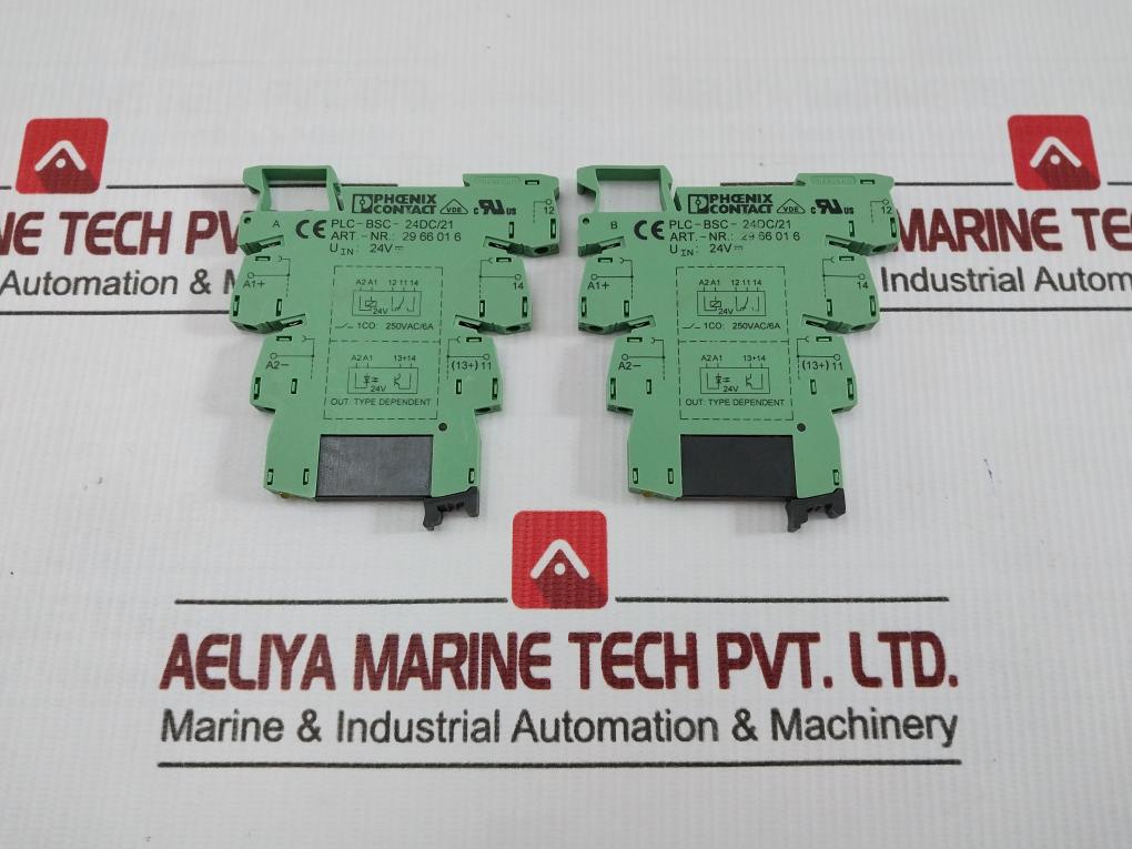 Plc-bsc-24Dc/21 Phoenix Contact Relay Socket Bases 24V Dc
