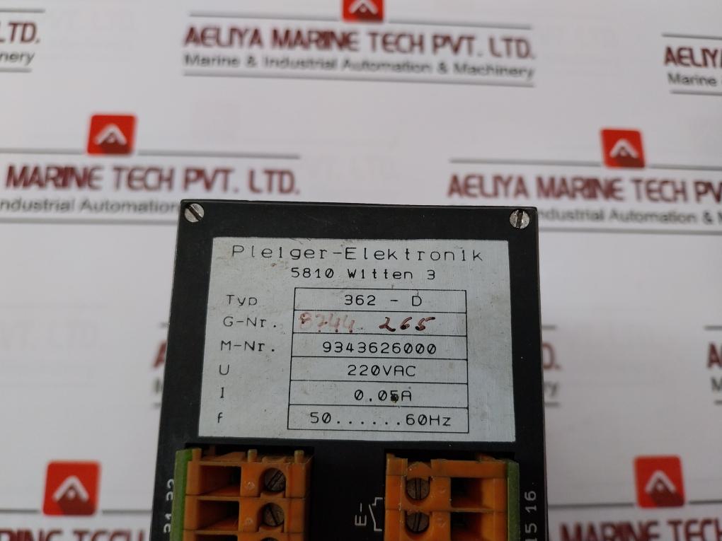 Pleiger-elektronik 362-d Controller 5810 Witten 3 9343626000 220Vac 50-60Hz