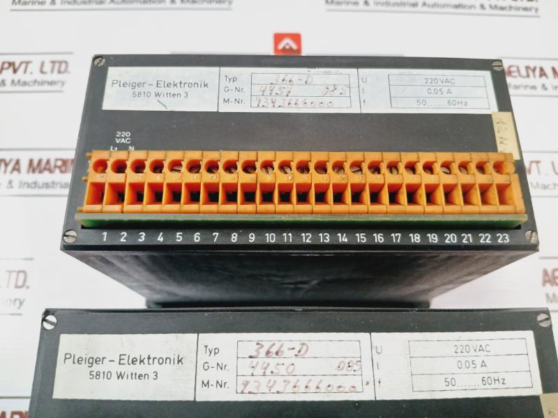 Pleiger-elektronik 5810 Witten 3 Controller 366-d 220Vac 50-60Hz