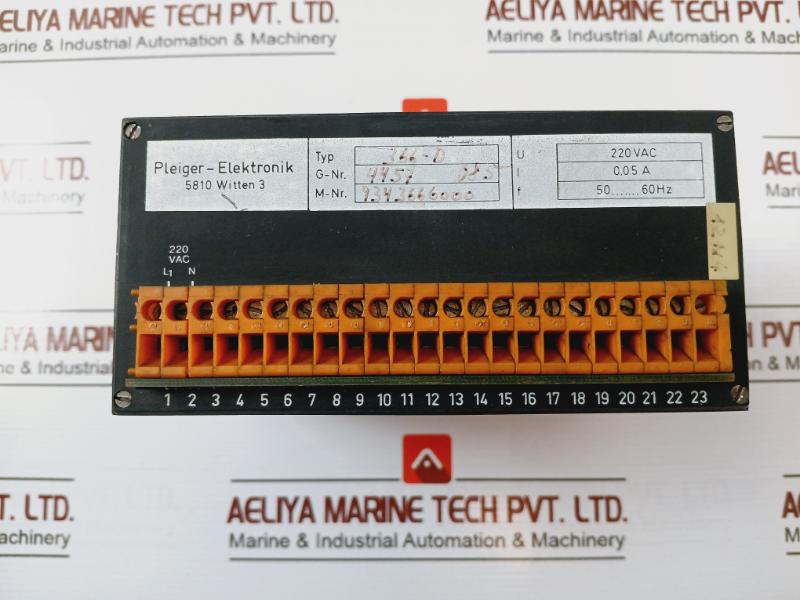 Pleiger-elektronik 5810 Witten 3 Controller 366-d 220Vac 50-60Hz