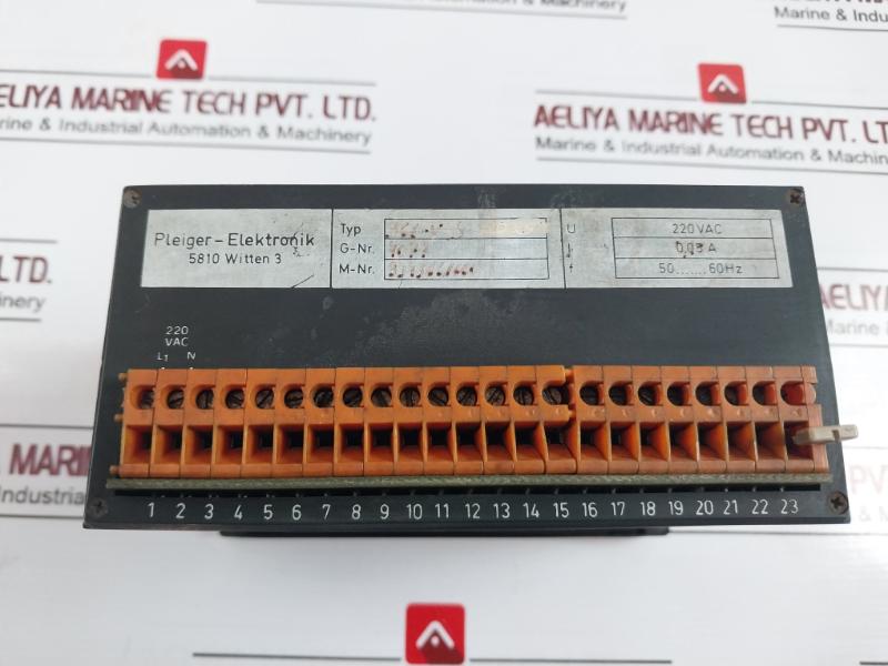 Pleiger-elektronik 5810 Witten 3 Controller 366-k/366-v 220Vac 0.05A 50-60Hz