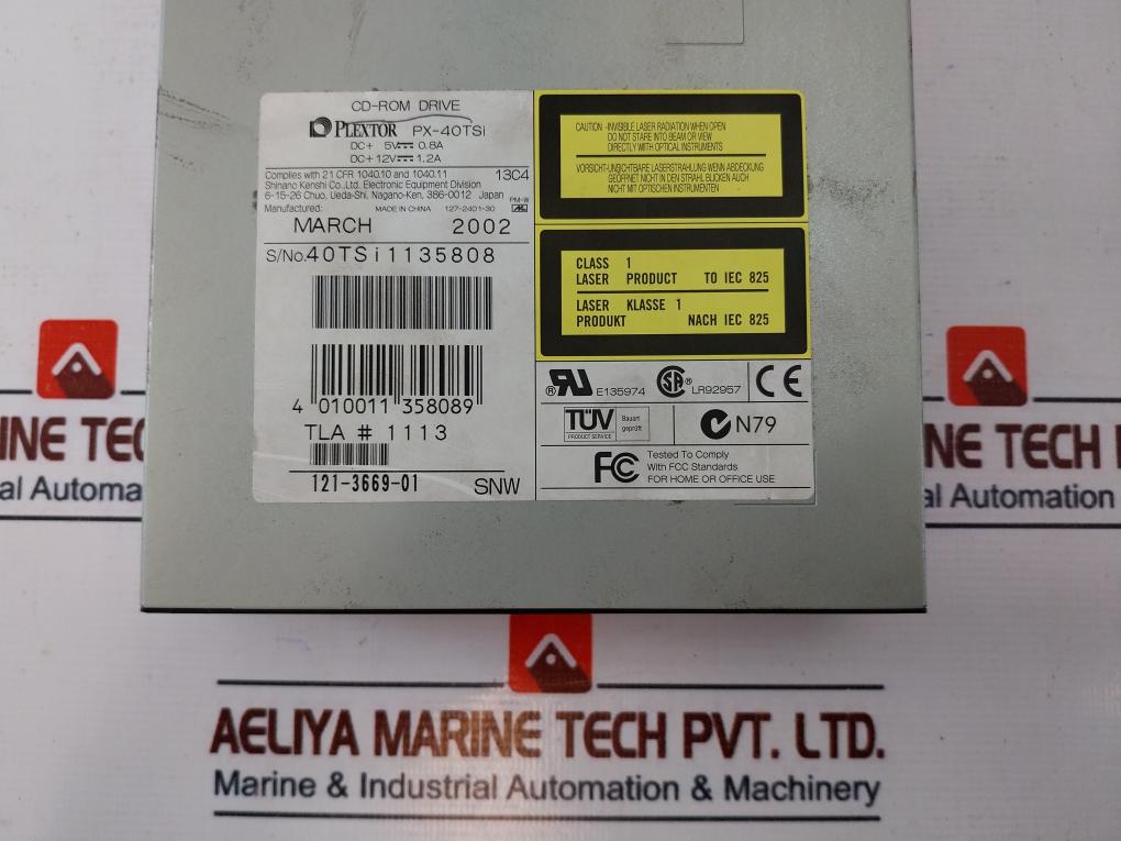 Plextor Px-40Tsi Cd-rom Drive Ultraplex 40Max 96561 Lms