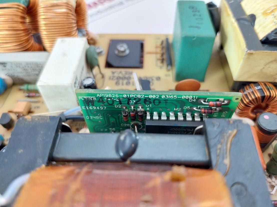 Plotech Api9826-01Pcb2-002 Power Supply Pcb Module E169497 Rev: A 94V-0