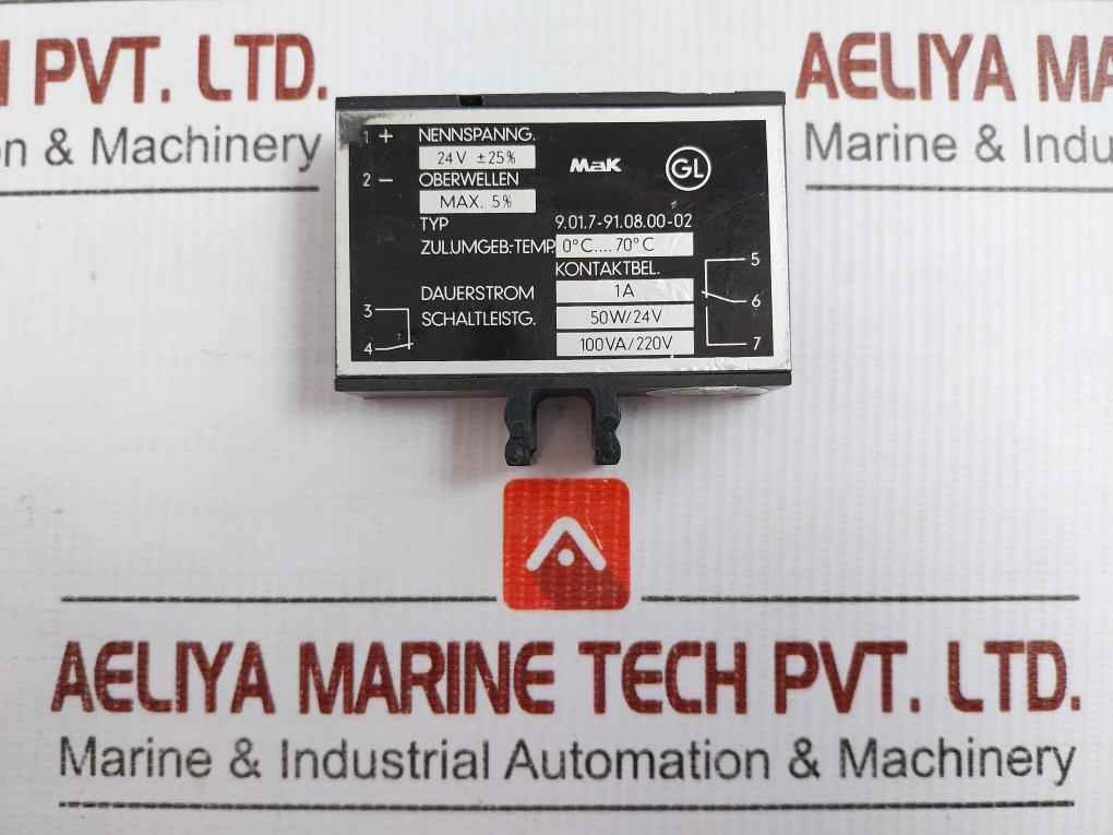 Plug-in Control Relay Module 9.01.7-91.08.00-02 Mak 24V