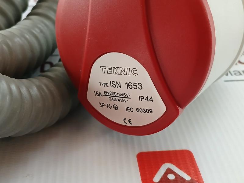 Plug And Socket Assembly Ip44 5 Meter Teknic Isn 1653