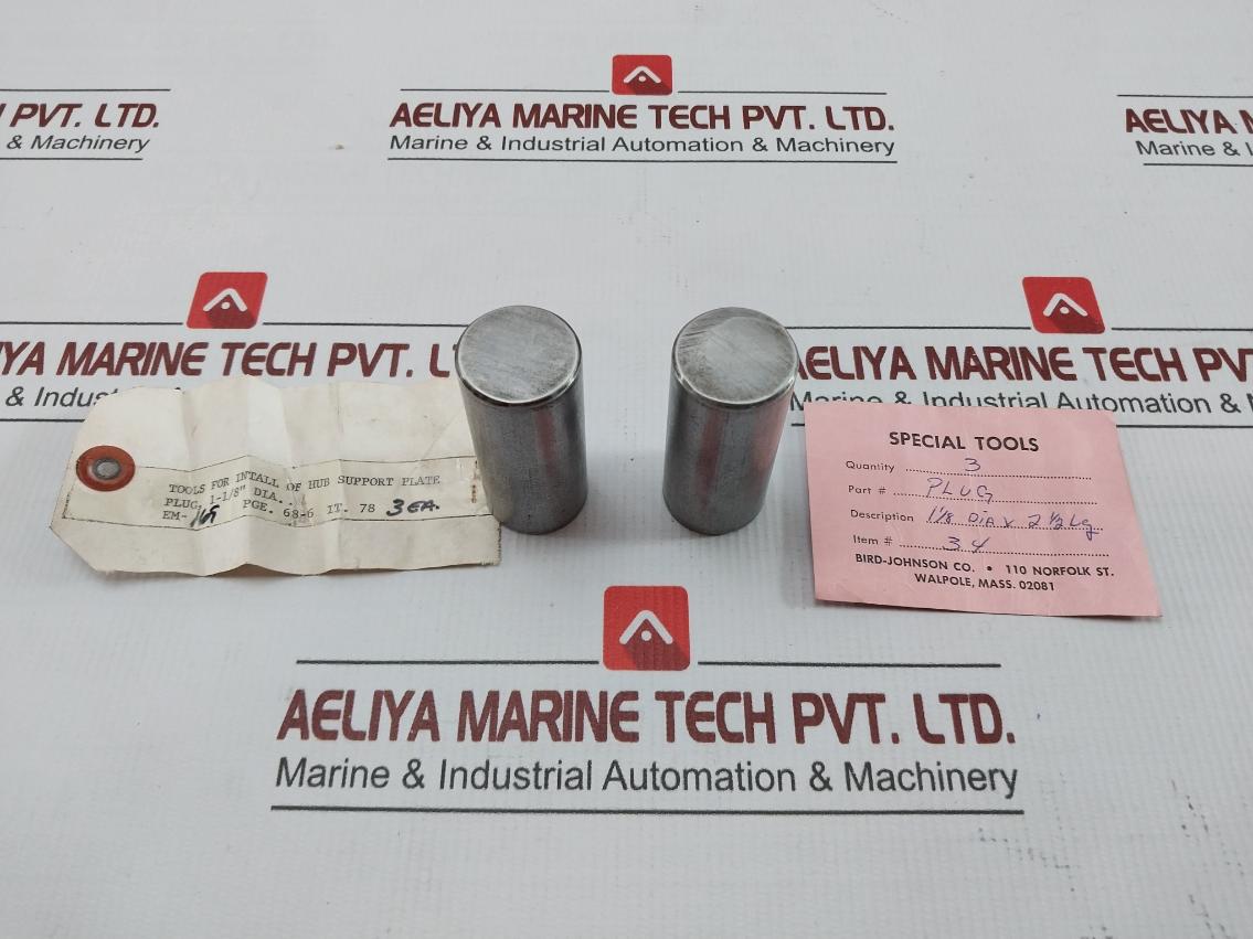 Plug For Install Of Hub Support Plate Bird-johnson