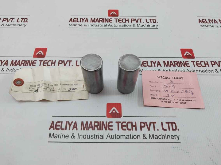 Plug For Install Of Hub Support Plate Bird-johnson