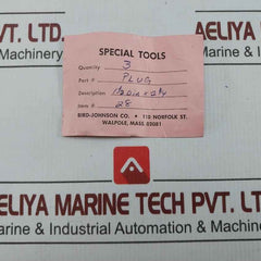 Plug Installation Tool Plug For Hub Support Plate Bird-johnson