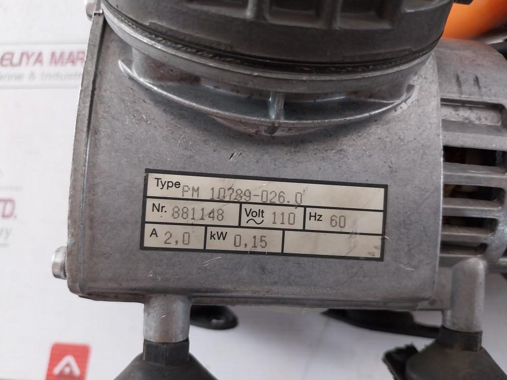 Pm 10789-026.0 Vacuum Pump 16 A-4H/110-130V 450V 50Hz 0,15Kw 2,0A 400V Db Hpf/Ms