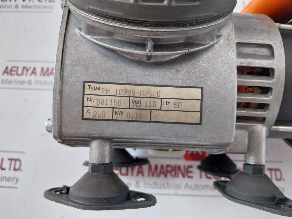 Pm 10789-026.0 Vacuum Pump 881150 110V 60Hz 2,0A 0,15Kw 450V 50Hz 400V Db Hpf/Ms