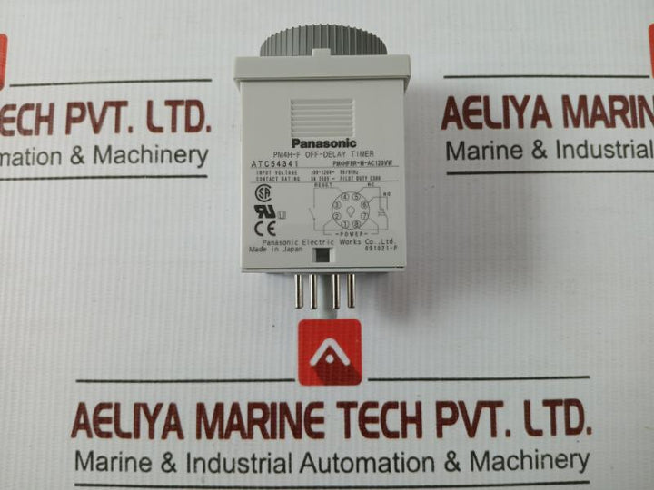 Pm4Hf8R-m-ac120Vw Off-delay Timer 0-10 Min Panasonic