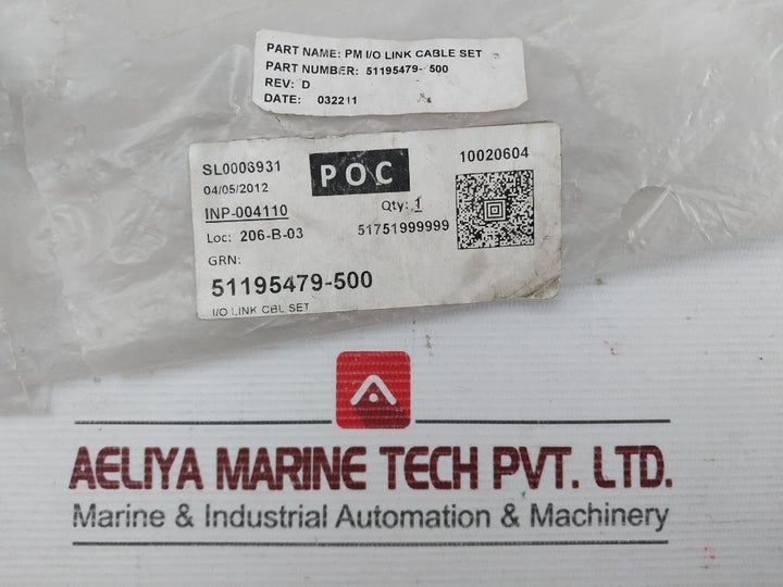 Pm I/O Link Cable Set 51195479-500 Honeywell