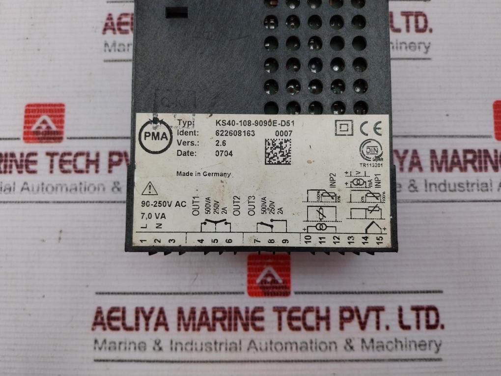 PMA KS40-108-9090E-D51 Temperature Controller 90-250 VAC