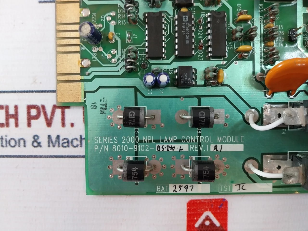 Pmc 8010-9102-ds-240-l Series 2000 Npl Lamp Control Module 94V-0