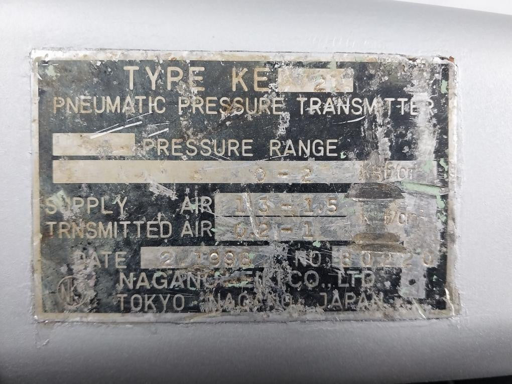 Pneumatic-Pressure-Transmitter-By-Nagano-Keiki-Ke-21-0-2-Kgf-Cm2-Ke-21-8