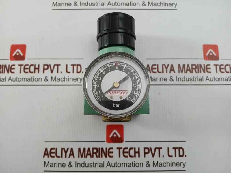 Pneumatic Air Flow Regulator With Analog Pressure Gauge 0-12 Bar Kripxe