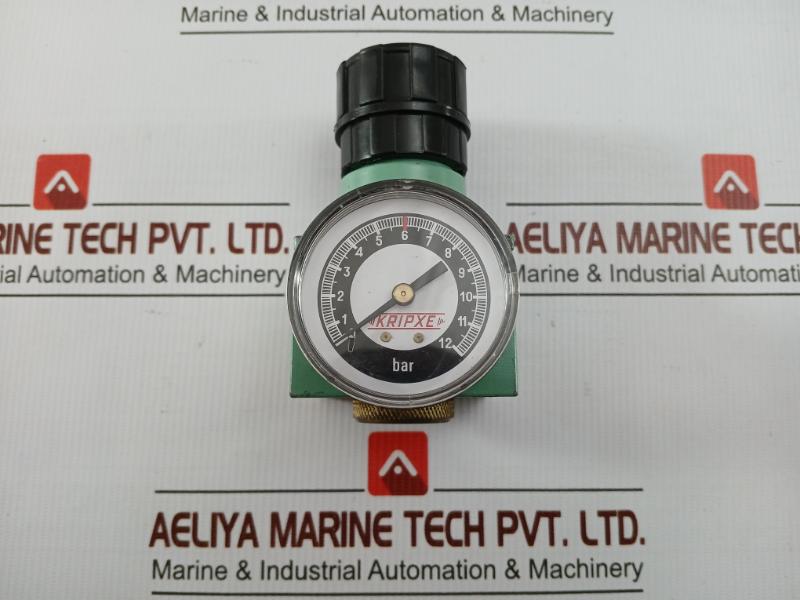 Pneumatic Air Flow Regulator With Analog Pressure Gauge 0-12 Bar Kripxe