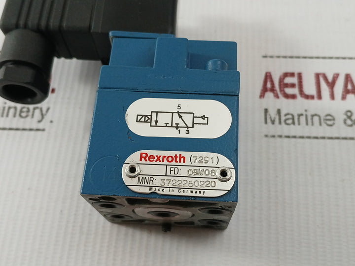 Pneumatic Directional Control Valve 3722260220 Rexroth 24V Dc