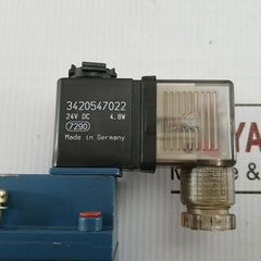 Pneumatic Directional Valve 3722250220 Rexroth 24V Dc 4.8 W