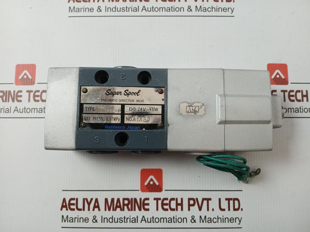 Pneumatic Directional Valve  Psm-33E-p Brand Nabtesco Dc24V 15W