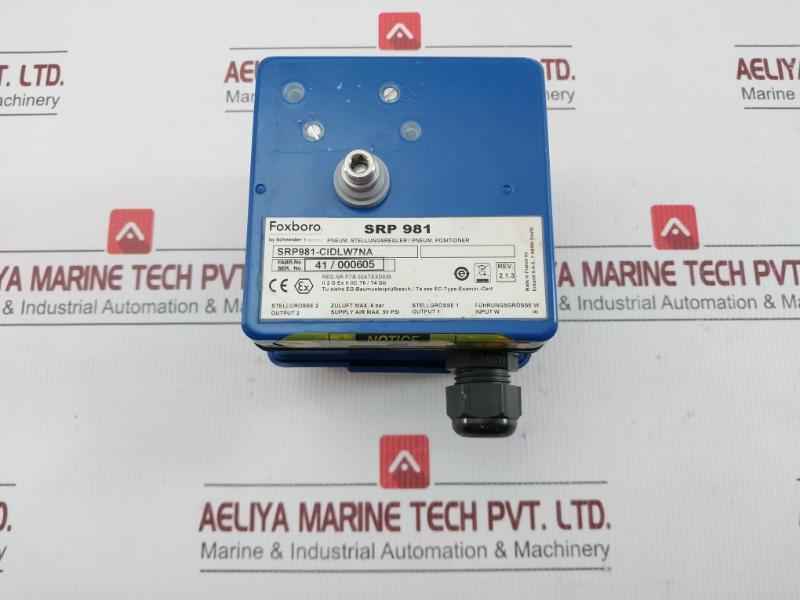 Pneumatic Positioner Srp981-cidlw7Na 6 Bar 90 Psi