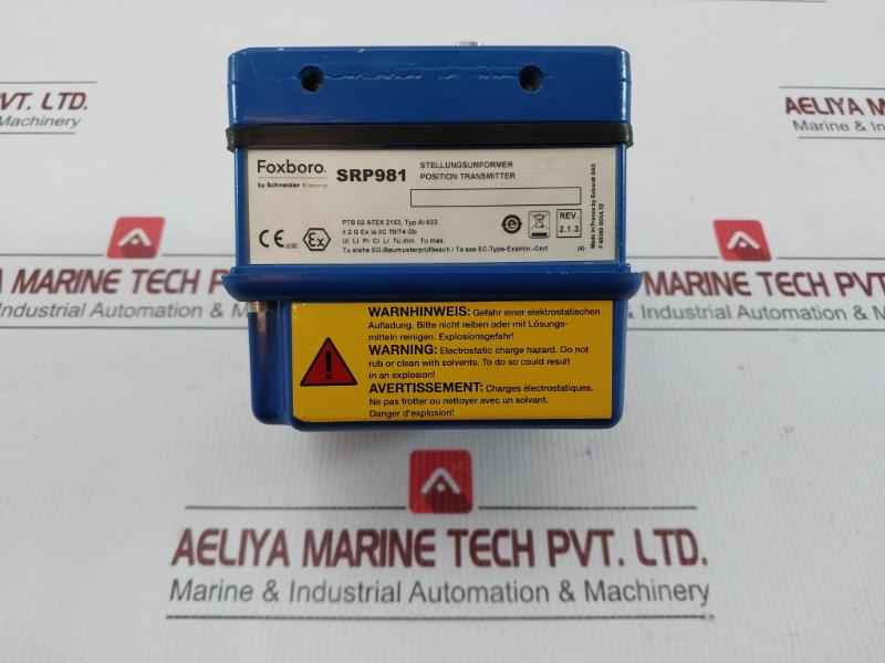 Pneumatic Positioner Srp981-cidlw7Na 6 Bar 90 Psi