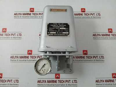 Pneumatic Pressure Transmitter Ke-21 Nagano Keiki 1.3-1.5 Kg/Cm2