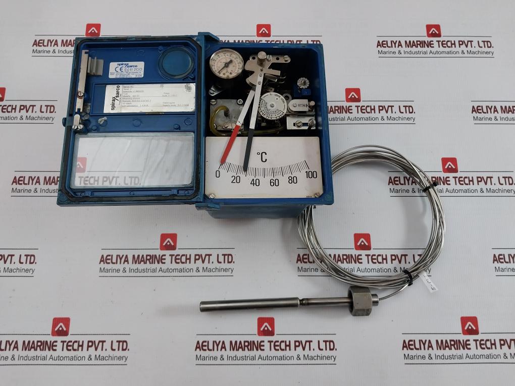 Pneumatic Temperature Controller 663-t5 Spirax Sarco Pn600 0-30 Psi 5-meter