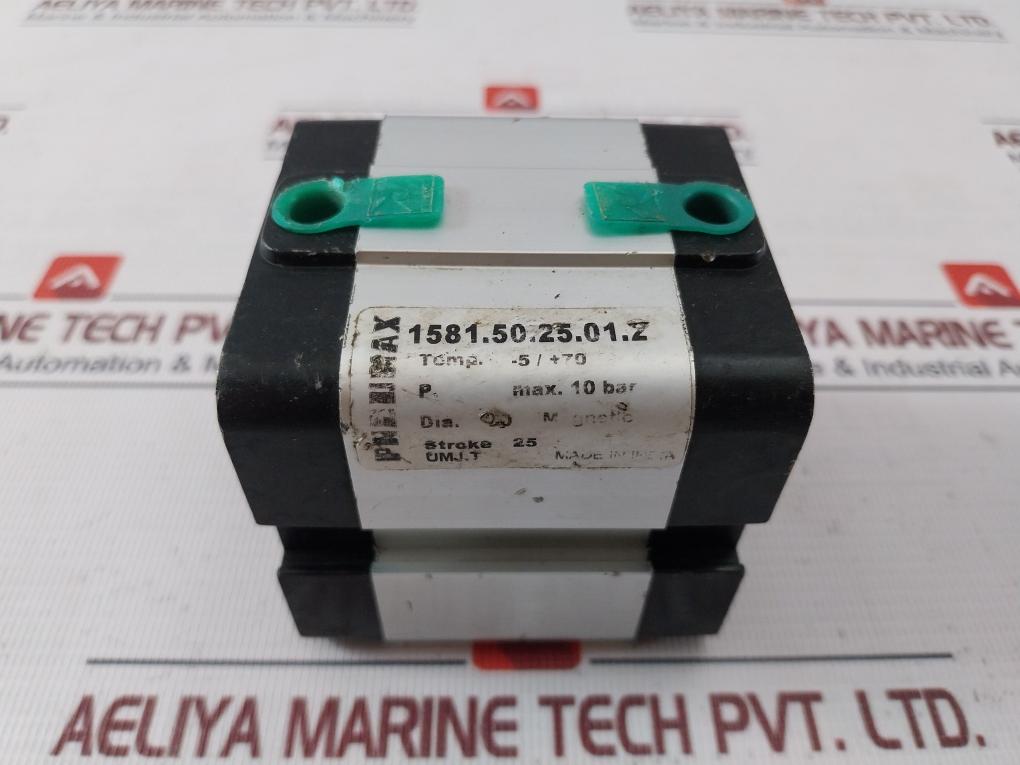Pneumax 1581.50.25.01.2 Pneumatic Compact Cylinder 10 Bar 25 Mm