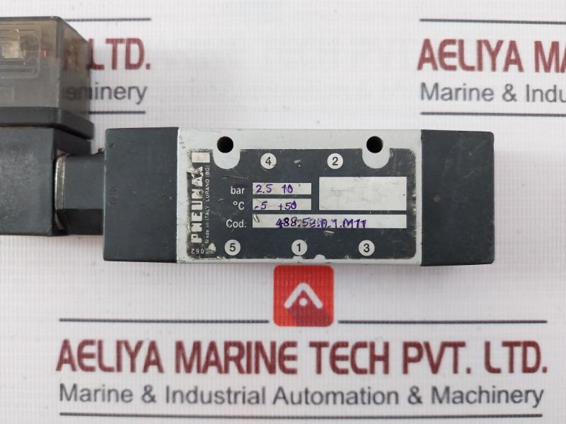 Pneumax Mb11 Pneumatic Solenoid Valve 488.52.0.1.M11 24Vdc 3.8W 10 Bar