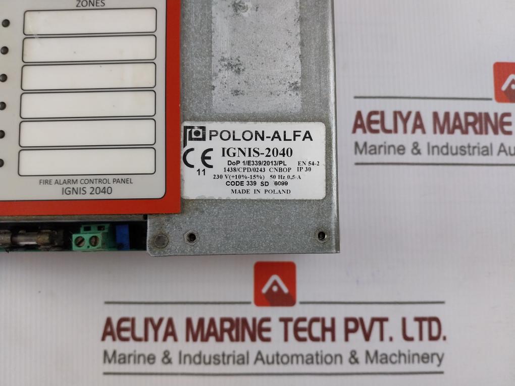 Polon-alfa Ignis-2040 Fire Alarm Control Panel V1.2 Mig-2040/4