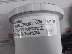Polygroup Rx600 Above Ground Swimming Pool Filter Pump 120V 7.5-meter 0054891