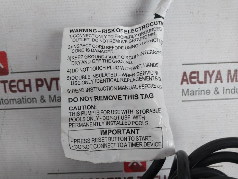 Polygroup Rx600 Above Ground Swimming Pool Filter Pump 120V 7.5-meter 0054891