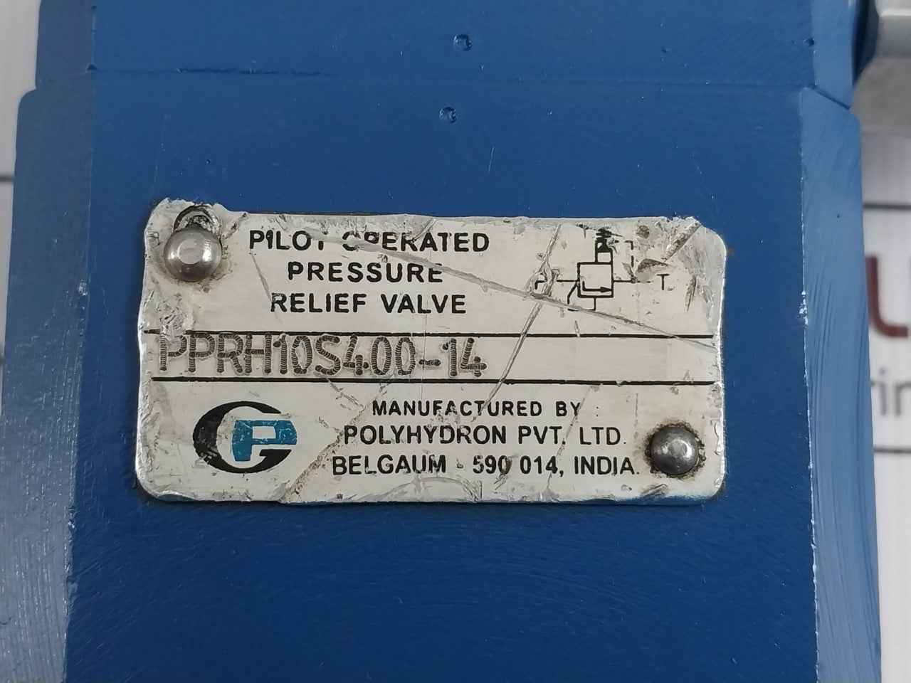 Polyhydron Pprh10S400-14 Pilot Operated Pressure Relief Valve