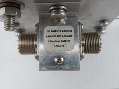 Polyphaser Coaxial Rf Surge Protector 220 To 400Mhz 125W Part No Is-50Ux-c0