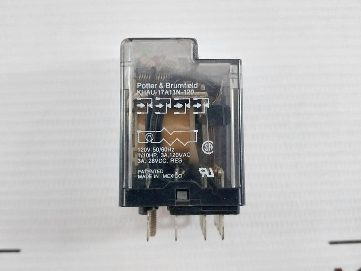 Potter & Brumfield Khau-17A11N-120 Power Relay 50/60Hz