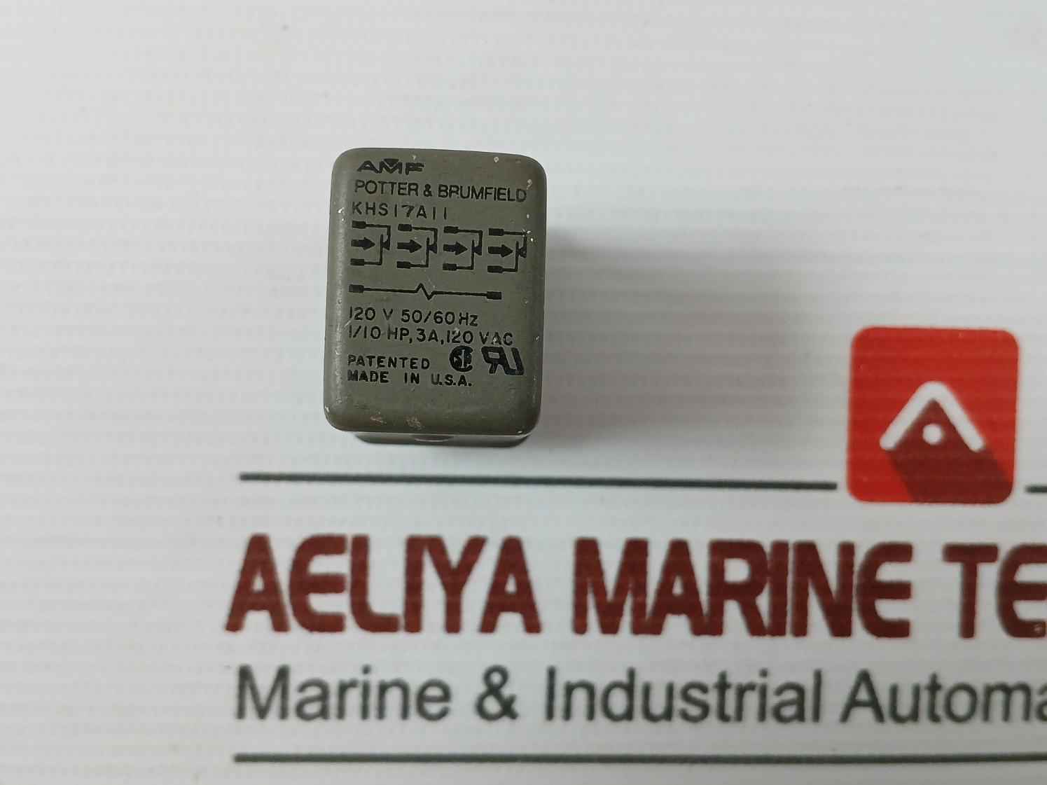 Potter & Brumfield Khs17A11 Power Relay 120V-50/60 Hz