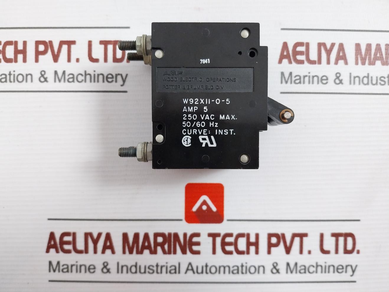 Potter & Brumfield W92X11-0-5 Circuit Breaker 250Vac/50-60Hz