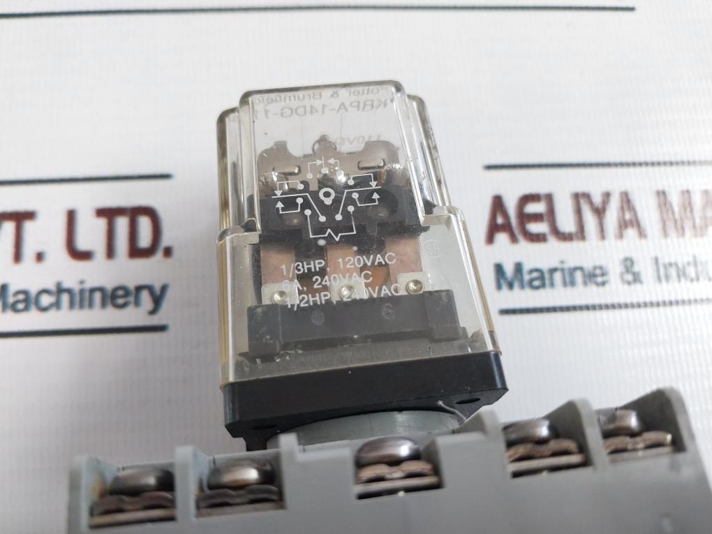 Potter & Brumfield Krpa-14Dg-110 Power Relay With 27E892 Base