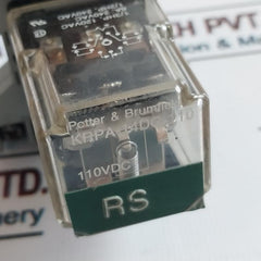 Potter & Brumfield Krpa-14Dg-110 Power Relay With 27E892 Base