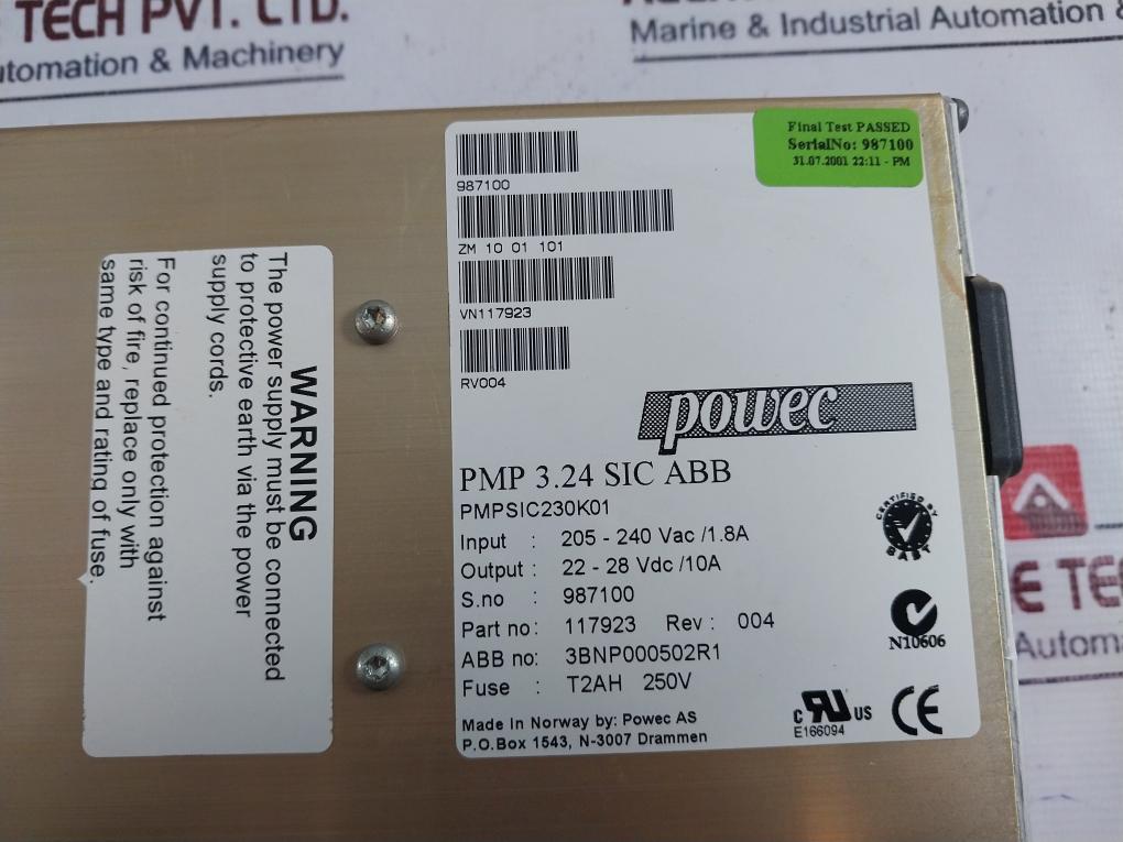 Powec Dsrf 3.24E Power Supply Module