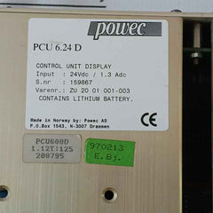 Powec Pcu 6.24 D Control Unit Display 24Vdc/1.3 Adc